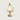 Antieke messing tafellamp met glazen kap en bloemmotief, vintage verlichting, klassiek design.