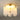 Gouden plafondlamp met parelmoer glazen panelen, moderne verlichting, elegant design.