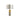 Marmeren tafellamp met gouden details en witte lampenkap, modern design.