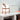 Cesta tafellamp hout en glas, modern design, witte bolvorm, interieurdecoratie.