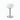Chromen tafellamp met witte glazen bol, modern design, Clarksville collectie.