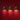 Drie zwarte wandlampen op rode muur, moderne boogvorm, sfeerverlichting, interieurdecoratie.