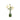 Bloemvormige tafellamp, groen en wit, modern design, sfeerverlichting, interieurdecoratie.
