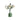 Groene tafellamp met witte bloemen, modern design, decoratieve verlichting, metalen basis.