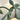 Groene bloemvormige tafellamp met bladeren, moderne decoratieve verlichting, interieurdesign.