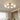 Houten kroonluchter met 8 lampen, modern design, plafondverlichting, woonkamer.