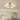 Houten kroonluchter met zes lampen, modern design, plafondverlichting, woonkamer decor.