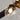 Glazen bol plafondventilatorlamp, modern design, helder glas, energiezuinige verlichting.