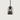 Glazen hanglamp met zwarte fitting en gloeilamp, modern design, interieurverlichting.