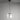 Moderne glazen hanglamp, transparant design, zwart-wit accenten, minimalistische stijl.
