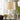 Glazen tafellamp met beige stoffen kap, decoratieve vaasvorm, moderne woondecoratie.