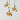 Gouden hanglampen met glazen kap, modern design, drievoudige set, interieurverlichting.