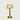 Gouden tafellamp met glazen kap, modern design, sfeerverlichting, interieurdecoratie.