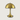Gouden tafellamp, modern design, metalen kap, interieurverlichting, decoratieve lamp.