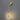 Gouden wandlamp met druppelvormige glazen kap, moderne LED-verlichting, sfeerverlichting.