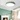 Moderne groene plafondlamp, LED, houtaccent, woonkamer, energiezuinig, eigentijds design.