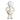Witte hars robot tafellamp, modern design, unieke decoratieve verlichting.