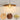 Houten hanglamp met gouden metalen kooi, moderne plafondverlichting, E27 fitting.