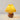 Gele tafellamp met houten bolvormige voet en geplooide kap, moderne verlichting, interieurdecoratie.