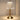 Gouden tafellamp met glazen kap, moderne verlichting, sfeerlamp voor woonkamer.