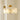 Gouden glazen plafondlamp met bloemmotief, elegante verlichting voor woonkamer of eetkamer.