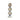 Chromen tafellamp met drie ronde lampen, modern design, interieurverlichting, zilverkleurig.