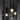 Moderne hanglampen van glas met LED-verlichting, cilindrisch ontwerp, zwart en transparant.