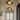 Moderne plafondlamp met houten afwerking en LED-verlichting in hal interieur.