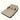 Opblaasbaar luchtbed met ingebouwde kussens, beige, tweepersoons, comfortabel voor kamperen.