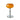 Amber glazen tafellamp met zilveren bolvormige voet, modern design, Clarksville stijl.
