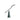 Moderne Orbit tafellamp, zwart met groen marmeren voet, minimalistisch design, LED-verlichting.