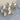 Gouden en witte 3D vlinder muurstickers, decoratieve wandkunst, set van tien.