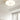 Witte donut plafondlamp, modern design, woonkamerverlichting, energiezuinig, eigentijds interieur.