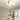 Opaline plafondlamp met zes bollen, modern design, wit, slaapkamerverlichting.