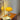 Gele Quadrifoglio tafellamp op houten kast, modern design, chromen voet, interieurdecoratie.
