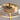 Gouden Redondo tafellamp met glazen kap, moderne verlichting, interieurdecoratie.