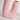 Roze tafellamp van keramiek met unieke vorm, moderne verlichting, interieurdecoratie.