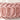 Roze fluwelen kussen met gevlochten textuur, decoratief, luxe woonaccessoire.