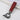 Rode leren sleutelhanger met metalen ring, stijlvol accessoire voor tassen en sleutels.