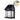 Zwarte solar wandlamp met wolfraam gloeilamp, waterdicht, voor tuin of villa verlichting.