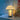 Moderne tafellamp met glazen kap, metalen basis, warm licht, decoratief, woonkamerverlichting.
