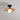 Rieten plafondlamp met zwarte basis en ronde witte bol, moderne verlichting.
