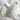 Witte hars robot tafellamp met schattig gezicht, moderne decoratieve verlichting.