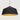 Zwarte hanglamp met gouden binnenkant, moderne plafondverlichting, minimalistisch design.