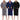 Drie heren badjassen, grijs, blauw en zwart, fleece, comfortabel, met ceintuur.