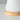 Witte tafellamp met houten voet, modern design, geribbeld glas, interieurverlichting.
