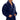 Donkerblauwe fleece badjas voor heren, zachte stof, comfortabele pasvorm, ochtendjas.
