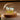Glazen bol met blauwe tulpen LED-lamp, houten basis, sfeerverlichting, decoratie.