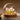 Glazen bol met roze tulpen LED-lamp op houten basis, sfeerverlichting decoratie.