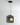 Glazen hanglamp met zwarte kabels en ronde gloeilamp, modern design, plafondverlichting.